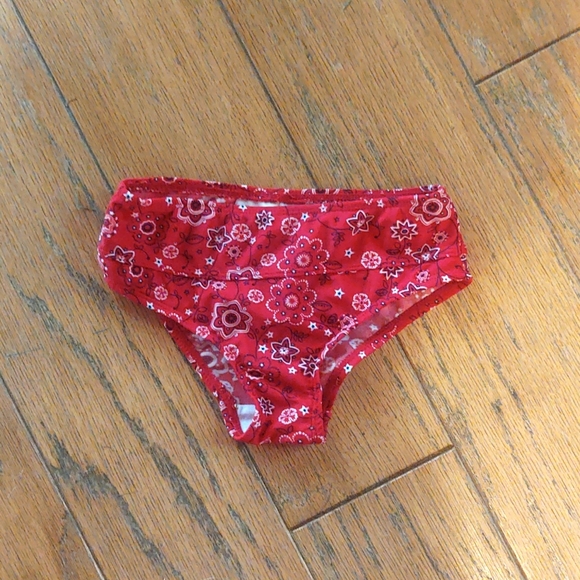 Girls Size 2T Floral Bandana Print Swim Bikini Set - Picture 3 of 3